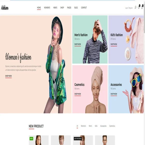 Ashion - website template