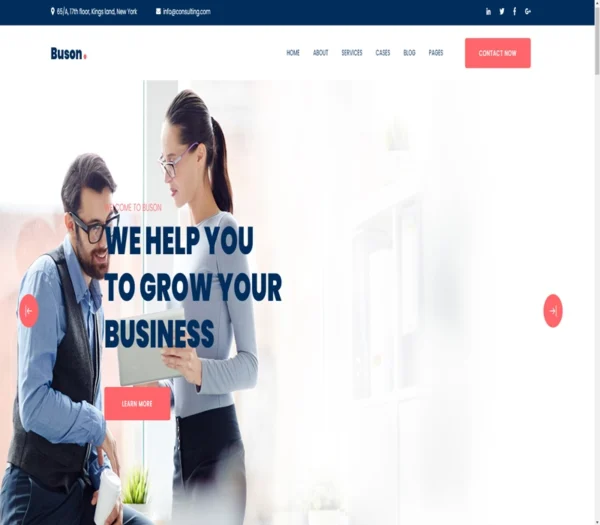 Buson - website template