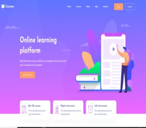 Courses-website template