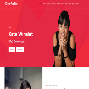 Devfolio –  website template