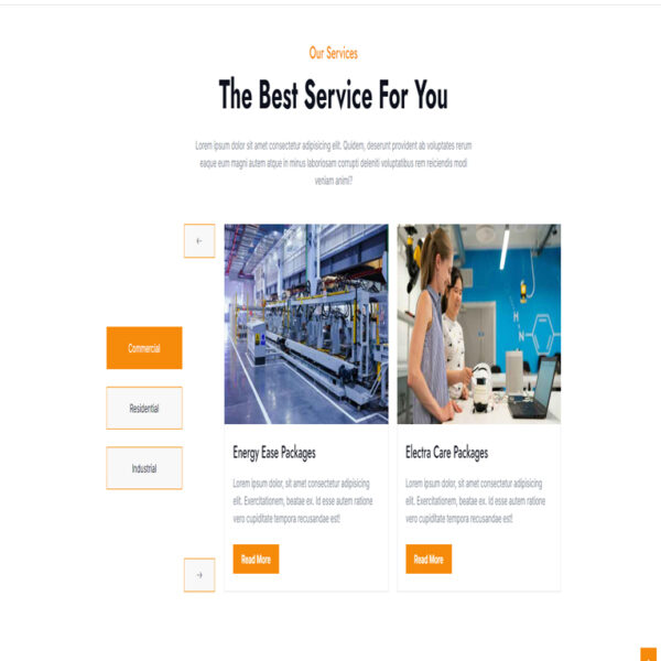 ⁦Electra website template⁩ - الصورة ⁦2⁩