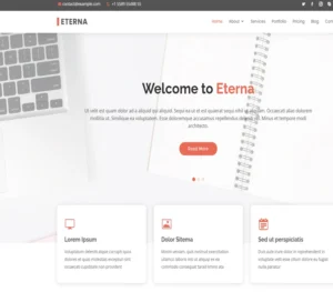 Eterna – website template