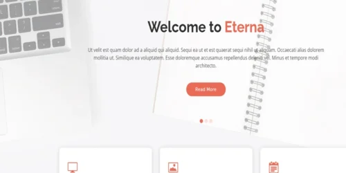 Eterna – website template