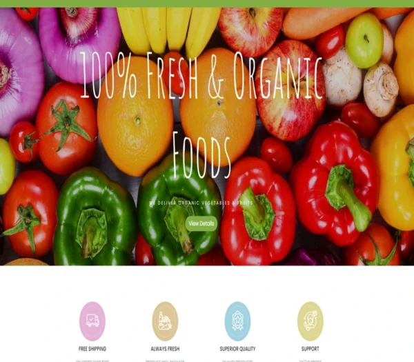 Foods - website template