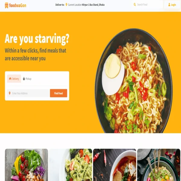 FoodwaGon - website template