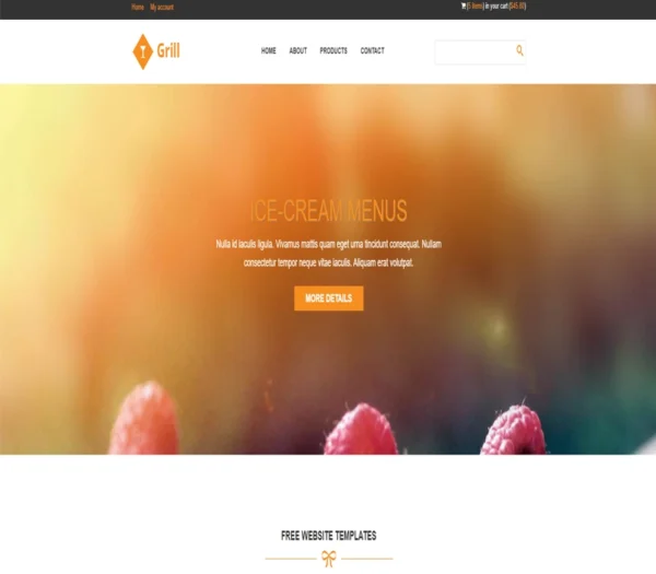 Grill-website template