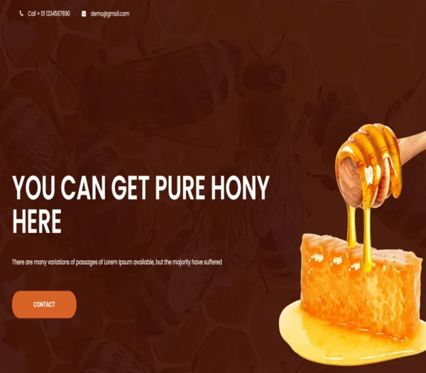 Honey - website template