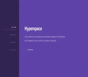 hyperspace – website template