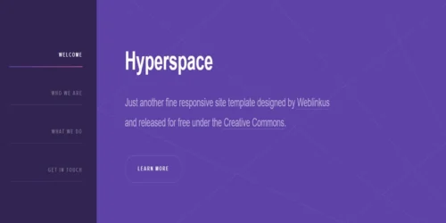 hyperspace – website template