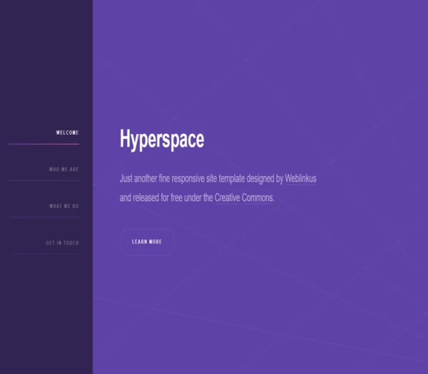 hyperspace - website template