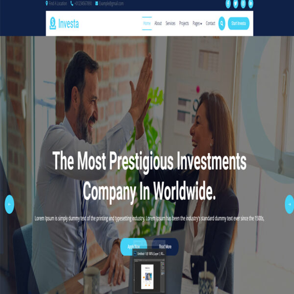 Investa  website template