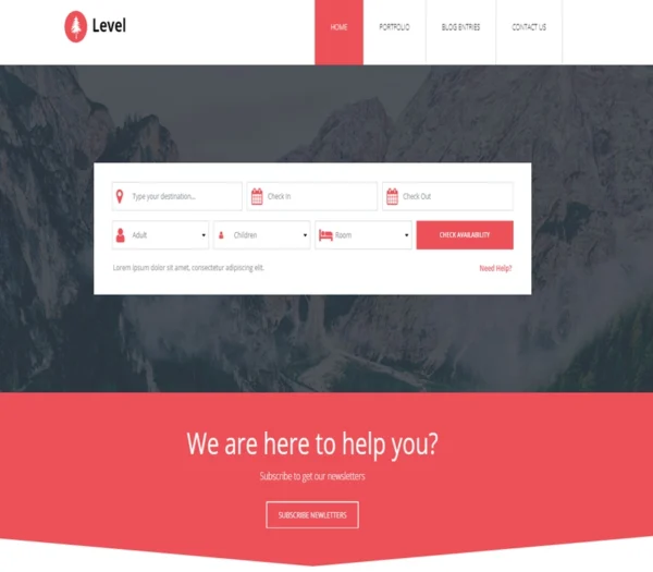 Level - website template