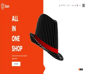 Lion Shop – website template