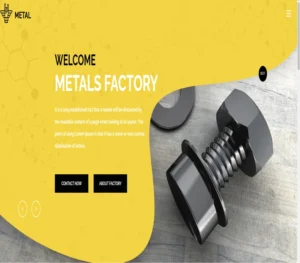 Metal – website template