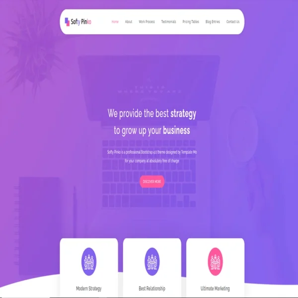 Softy Pinko - website template