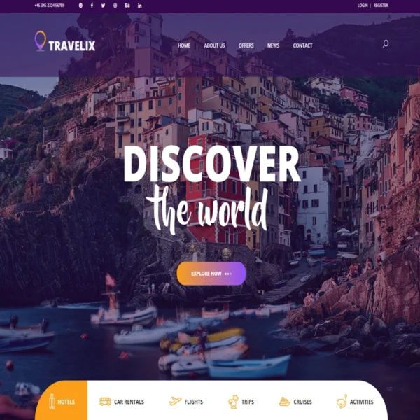 Travelex - website template