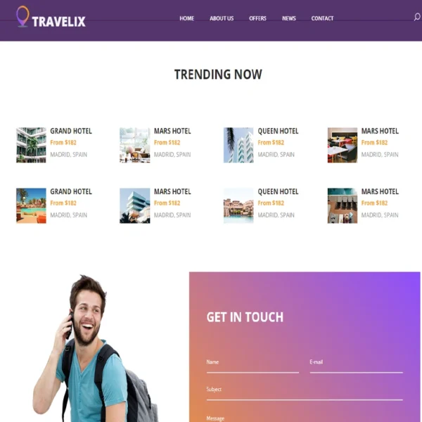 ⁦Travelex - website template⁩ - الصورة ⁦2⁩